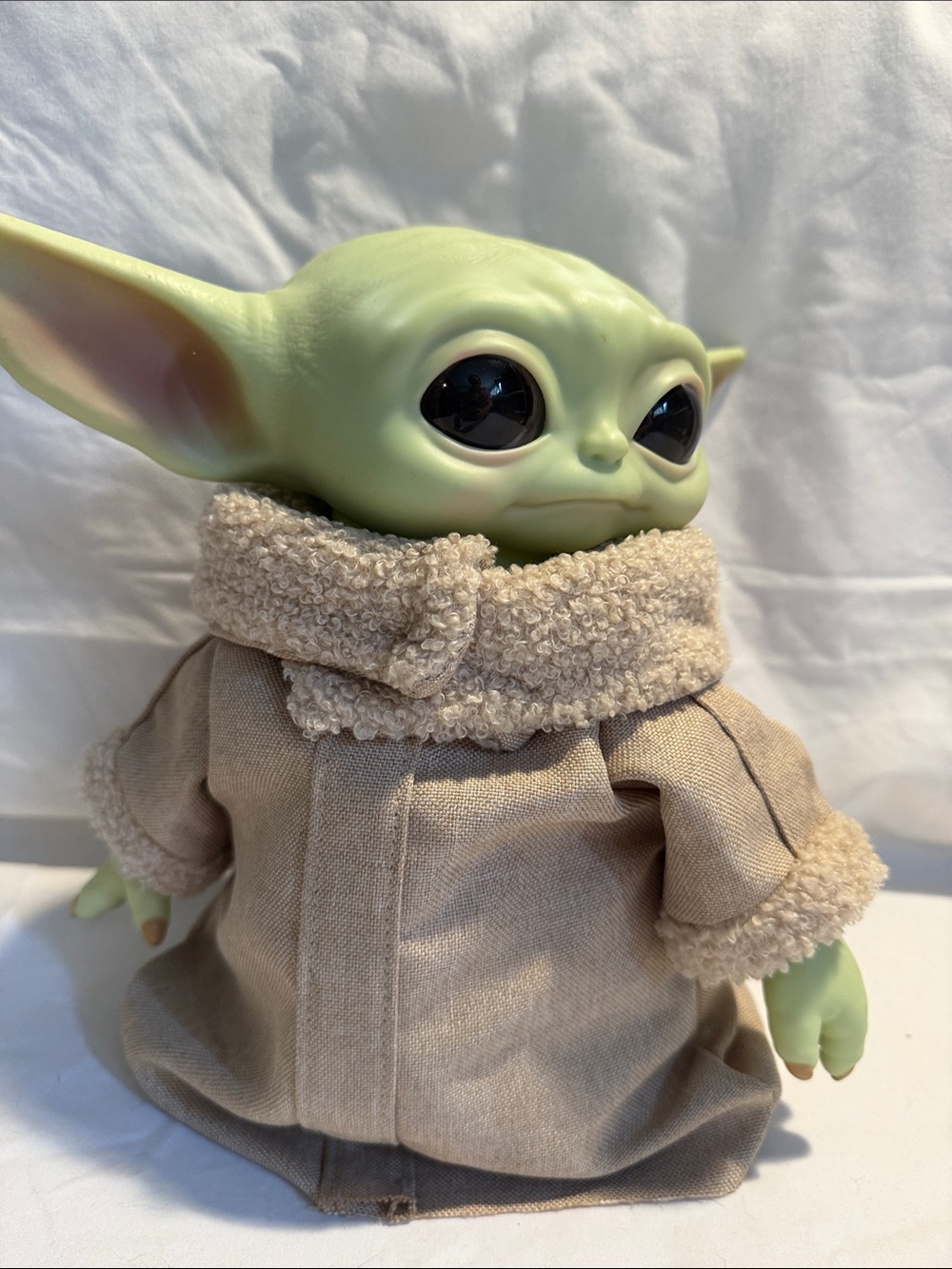 Cute Star Wars Baby Yota Plush Doll Green with Beige Coat